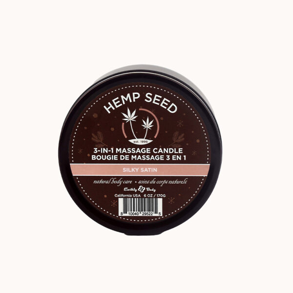 EB Hemp Seed Candle Silky Satin 6 oz