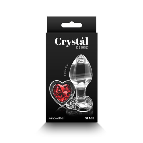 Crystal Desires Red Heart Medium