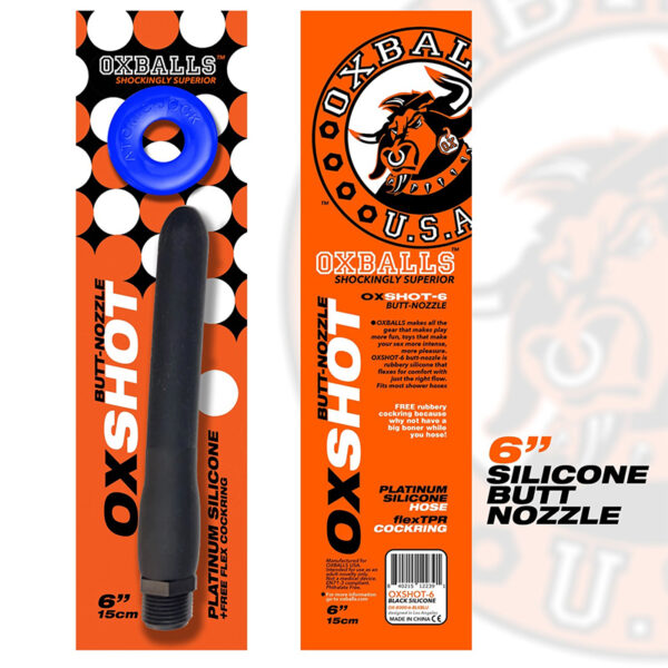 Oxballs But-Noz Show Hose Flex CR 6in Bk