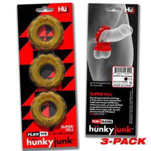 Hunkyjunk Super Huj 3pk Cockrings Bronze