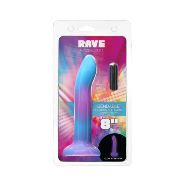 Addiction Rave Dong 8in Purple