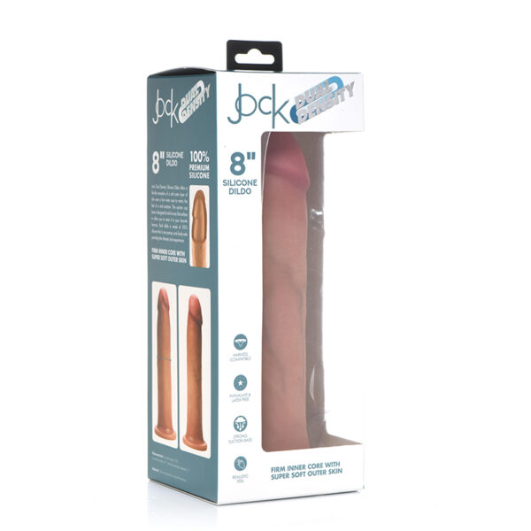 Jock Dual Density Silicone Dildo 8in Lig