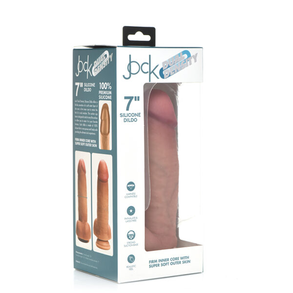 Jock Dual Den Sili Dildo W/Balls 7in L