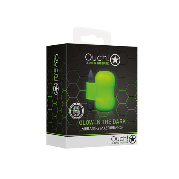 Ouch GITD Vibrating Masturbator NeonGrn