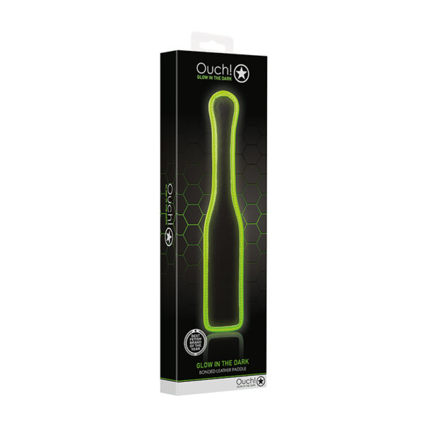 Ouch GITD Paddle Neon Green