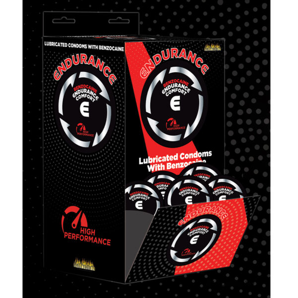 Endurance Benzocaine Condoms 1ct 144/Dp