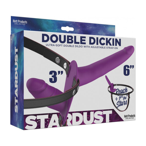 Stardust Double Dickin Strap On W/Harn S
