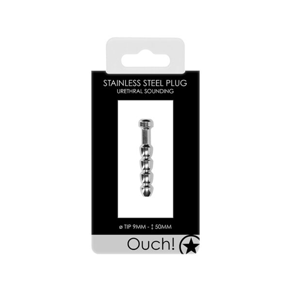 Ouch Urethral Sounding Metal Plug 9mm