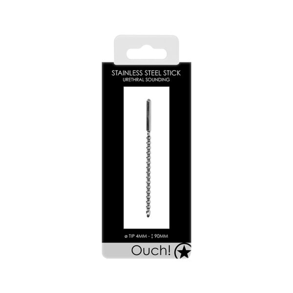 Ouch Urethral Snding Mtl Stick Bead 4mm