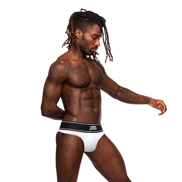 MP Modal Rib Bong Thong White LXL
