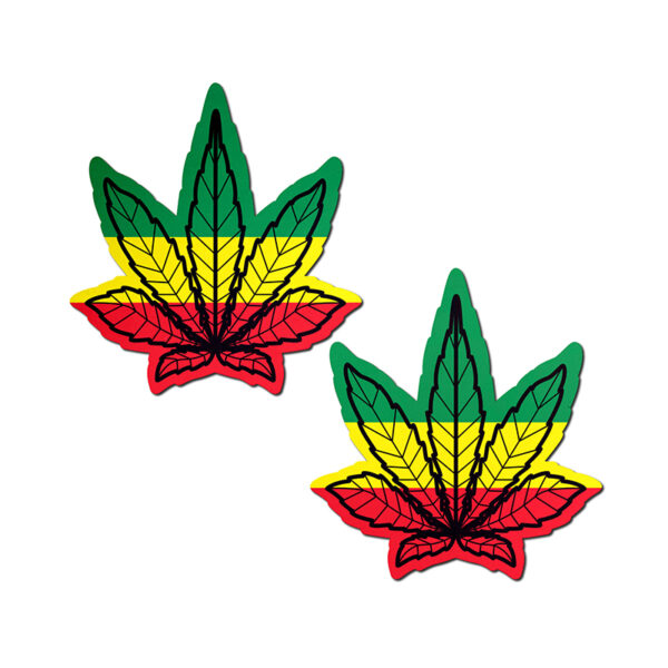 Pastease Rasta Weed Nipple Pasties