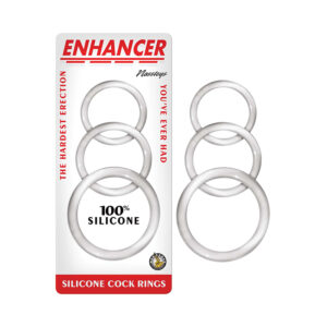 Enhancer Silicone Cockrings Clear Set/3