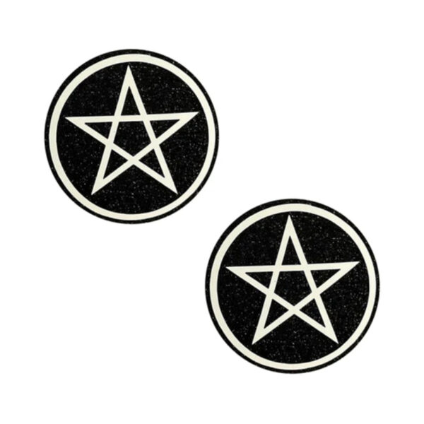 Neva Nude Pasty Wicca Black Glitter