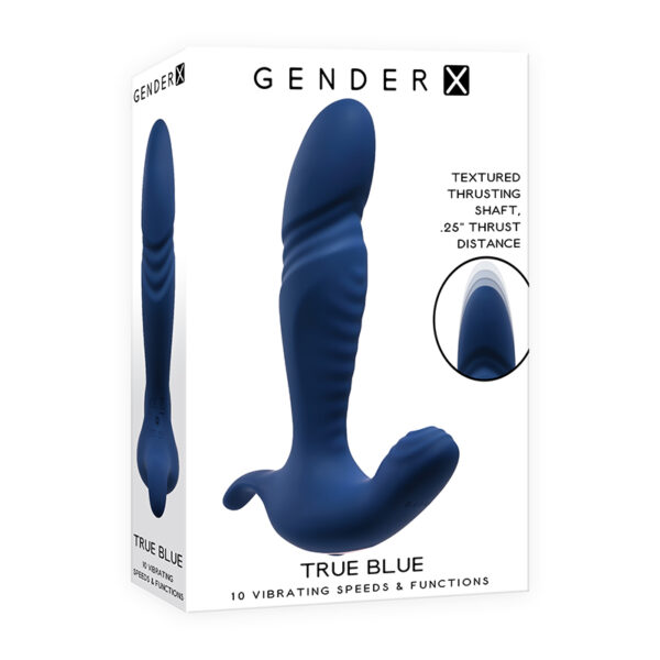 GX True Blue Thrusting Vibrator
