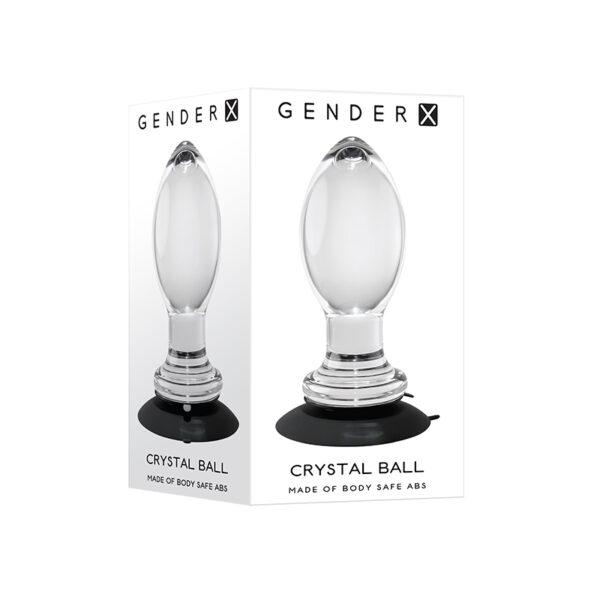GX CrystalBall SuctionCup AnalPlug Clear