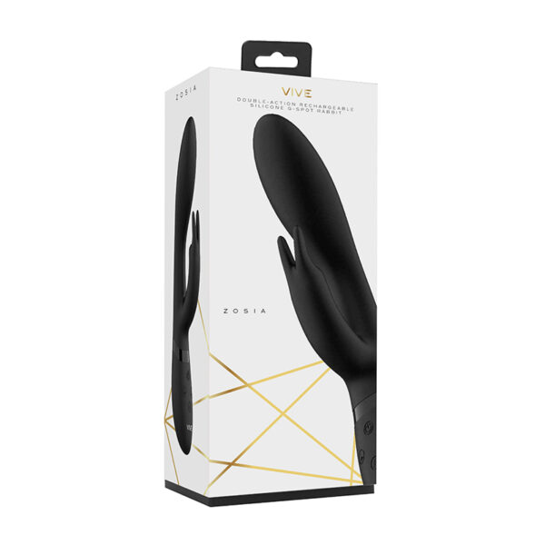 VIVE ZOSIA Rabbit Vibrator Black