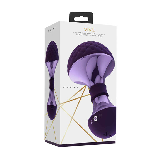 VIVE ENOKI Bendable Massager Purple