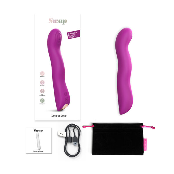 Love To Love Swap Tapping Vibrator Purpl
