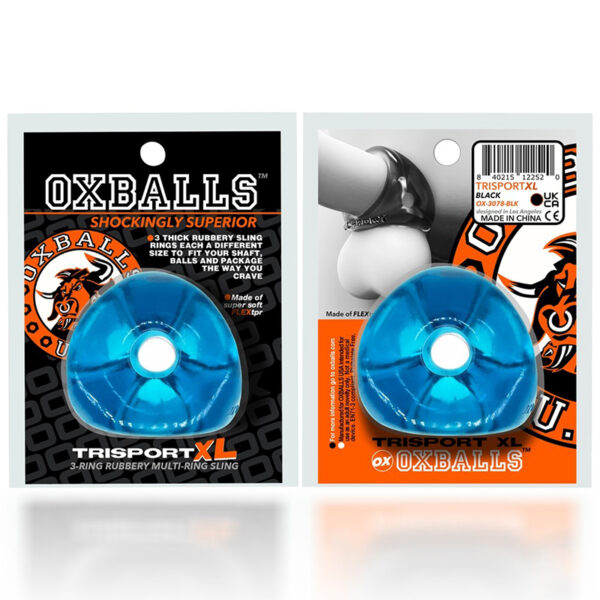 Oxballs TriSport Xl Thick 3Ring Sling Bl
