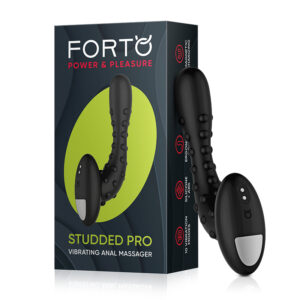 Forto Studded Pro Vibrating Massager Bk