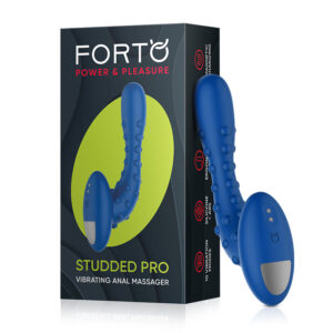 Forto Studded Pro Vibrating Massager Bl