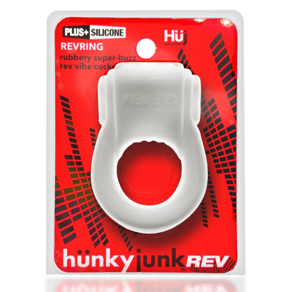 Hunkyjunk Revring Ring w/Vib White w/Bk