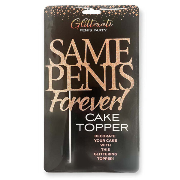 Glitterati Same Penis Forever CakeTopper