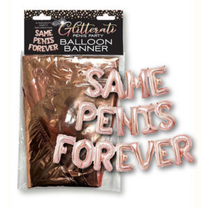 Glitterati Same Penis Balloon Banner