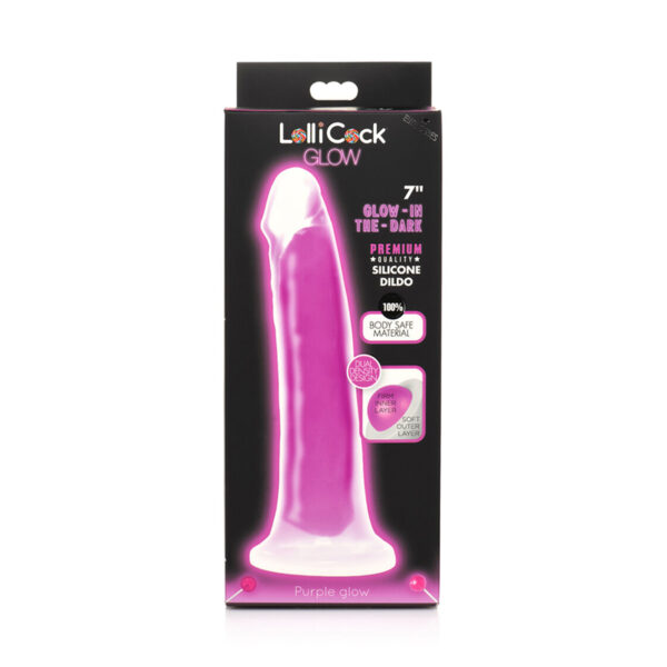 Lollicock G.I.T.D Silicone Dildo 7in Pur