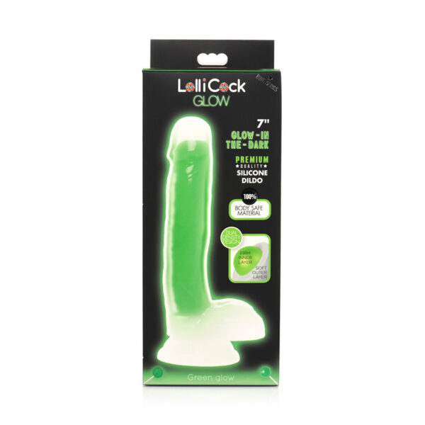 Lollicock G.I.T.D Sil Dild W/Ball 7in Gr