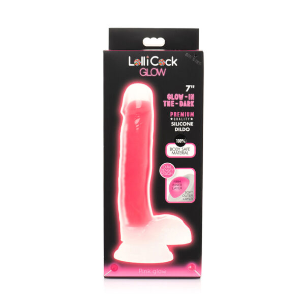 Lollicock G.I.T.D Sil Dild w/Ball 7in Pk