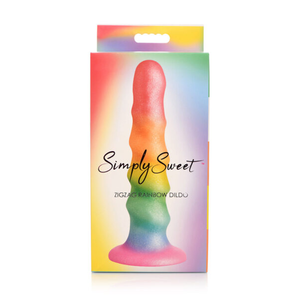 Simply Sweet Zigzag Sili Dildo 6.5in Rai