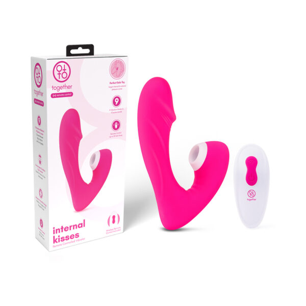 Together Internal Kiss RC Vibrator Pink