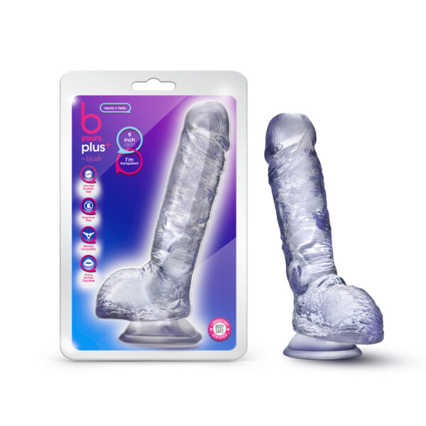 B Yours Plus Hearty n Hefty 9in Clear