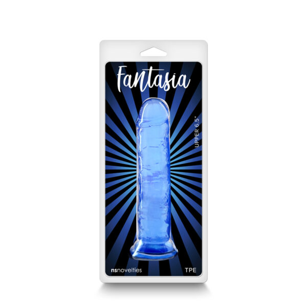 Fantasia Upper 6.5in Jelly Dildo Blue