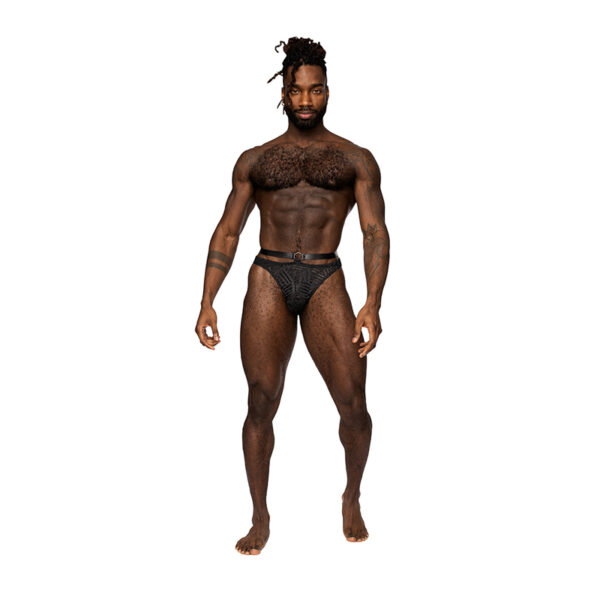 MP Rude Awakening Strap Thong Black S/M
