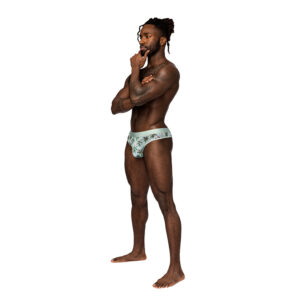MP Sheer Prints Sheer Thong Flam S/M