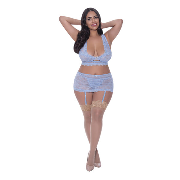 MS Ooh La Lace BraletteGartSkirt Peri QS