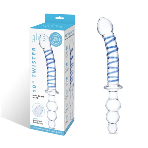 Glas Twister 10in Dual-Ended Dildo