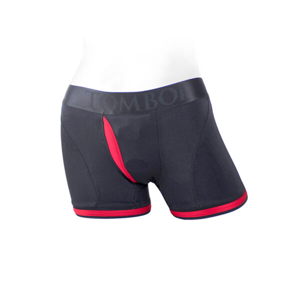 SpareParts Tomboii Nylon Boxer BkRed 3XL