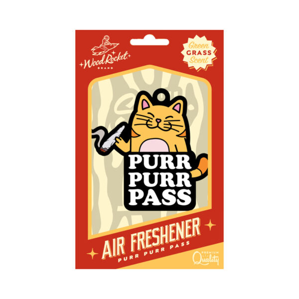 Wood Rocket Air Freshener Purr Purr Pass