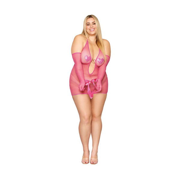 DG Chemise & Glove Restraints Peony Q