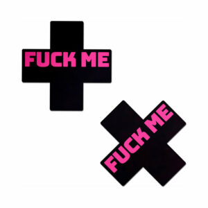 Pastease Fuck Me Crosses Black/Pink