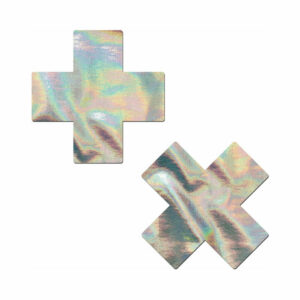 Pastease Holographic Crosses Silver