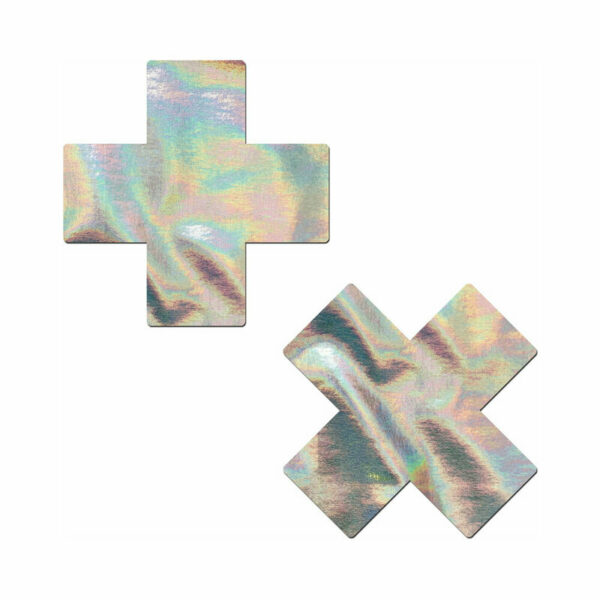 Pastease Holographic Crosses Silver