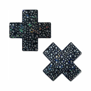 Pastease Crystal Sparkling Crosses Black