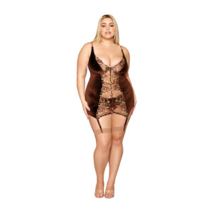 DG Garter Slip and G-string Espresso 2XL
