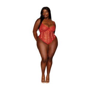 DG Thong Teddy wUnderwire&Boning Rub 2XL