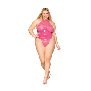DG Heart Print G-string Teddy Peony 3XL