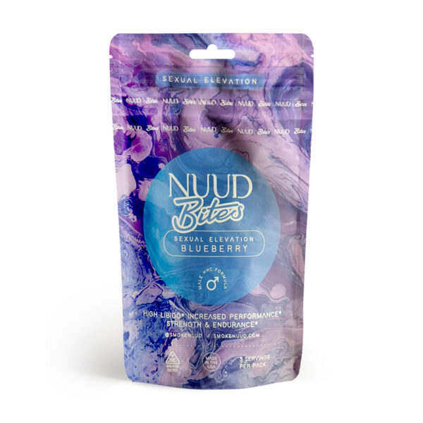 NUUD BITES Male Gummies Blueberry